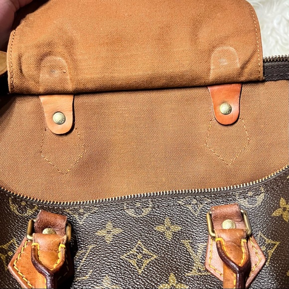 Authentic Louis Vuitton LV Monogram Speedy 35 handbag bag purse - Picture 10 of 15